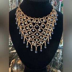 Vintage Handkerchief Choker Necklace Estate Jewelry‎ Pre-Owned